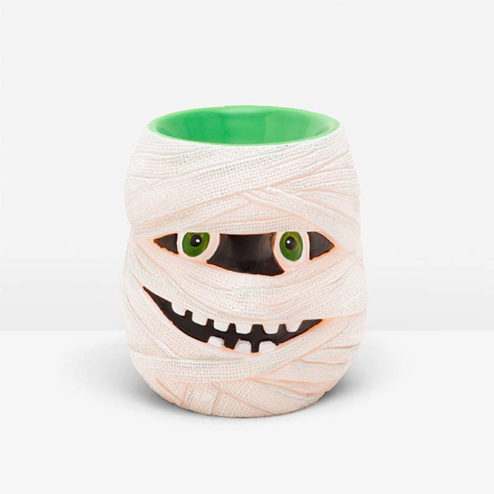 Scentsy Green/ Tan Light Up Mummy Wax Warmer